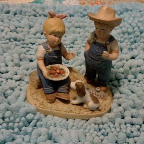 Home Interiors "Denim Days" By Homco 1985 #1507 Figurine - Picture 2 of 7